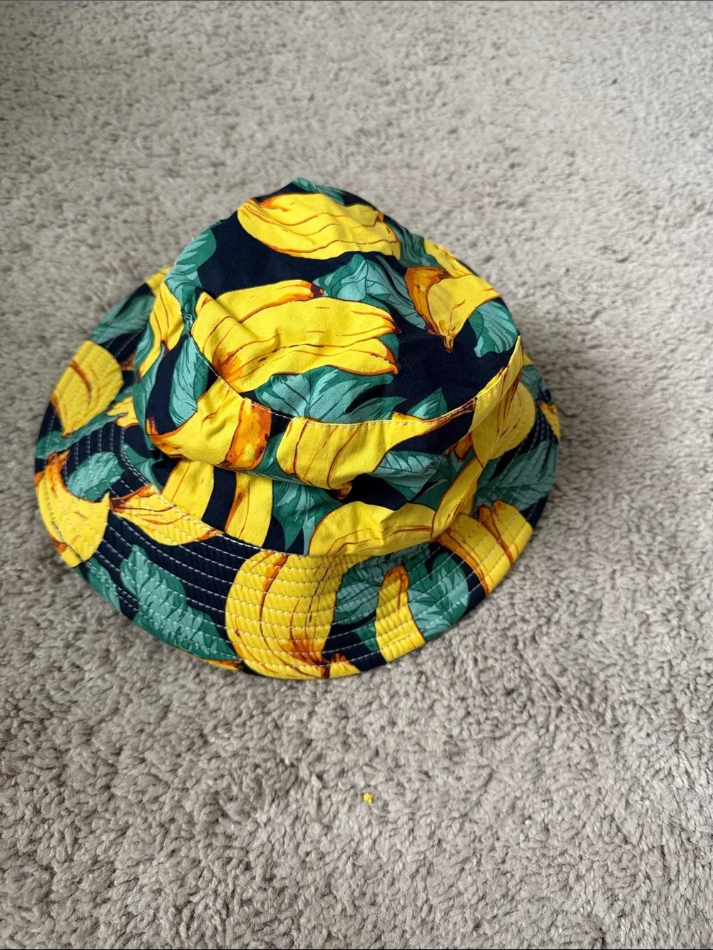 Yellow Banana Print Bucket Hat